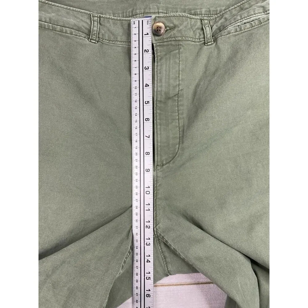 Old Navy Wide Leg Pants Womens 18 Tall Army Green Stretch High Rise Baggy